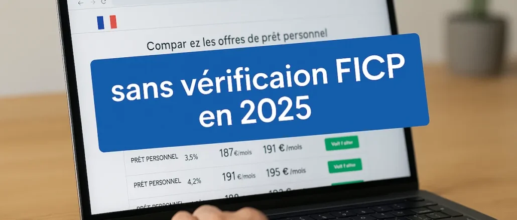 Comment obtenir un prêt personnel rapide sans vérification FICP en 2025 ?